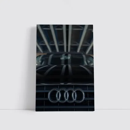 Audi Four Rings Grille Dark Moody Close Up
