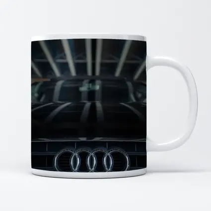 Audi Four Rings Grille Dark Moody Close Up