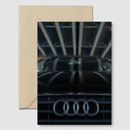 Audi Four Rings Grille Dark Moody Close Up