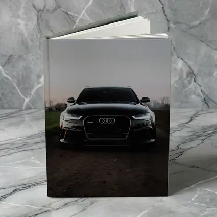 Audi RS6 Black Front View Dusk