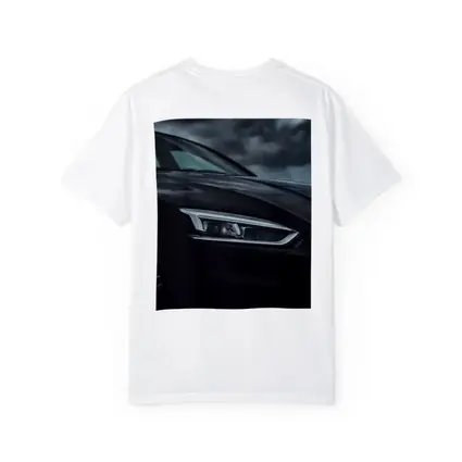 Audi R8 Black Headlight Stormy Sky