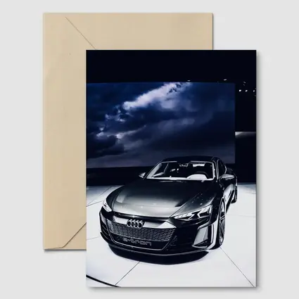 Audi E-Tron GT Dark Dramatic Storm Background