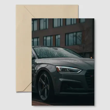 Audi A5 Wet Dark Urban Street