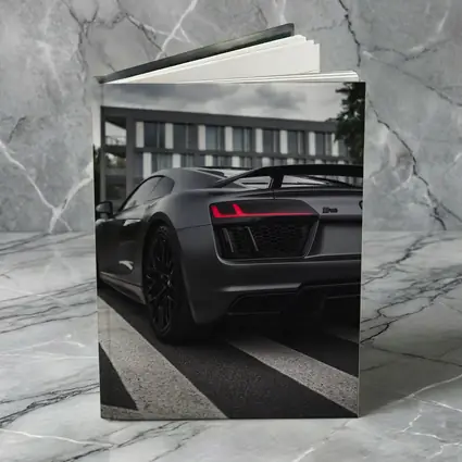 Audi R8 Matte Gray Supercar Stormy Sky