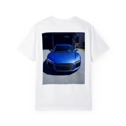 Audi R8 Blue Supercar Front View Driveway