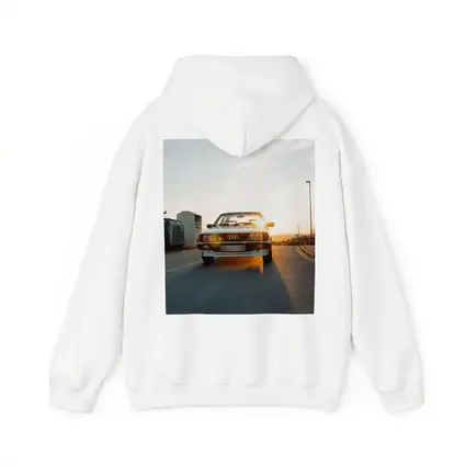 Classic Audi Coupe Sunset Golden Light Street