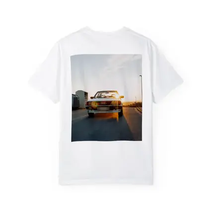 Classic Audi Coupe Sunset Golden Light Street