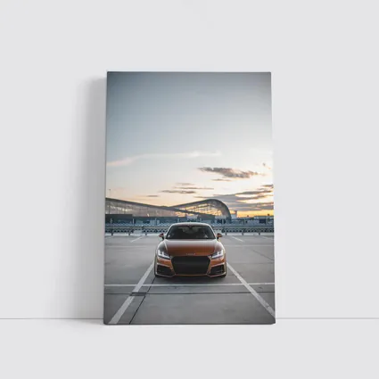 Audi TT Bronze Coupe Airport Sunset