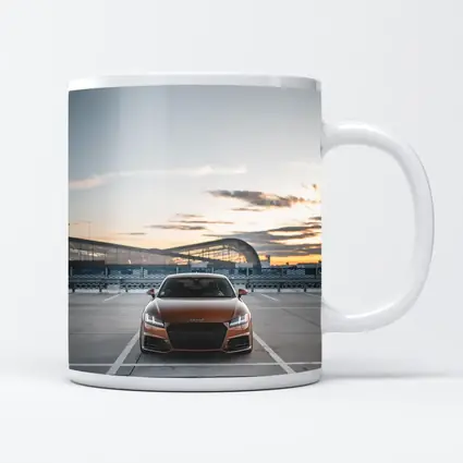 Audi TT Bronze Coupe Airport Sunset