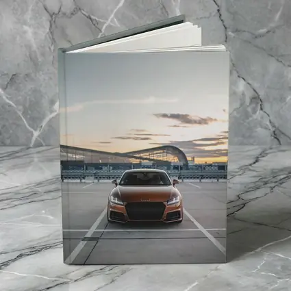 Audi TT Bronze Coupe Airport Sunset