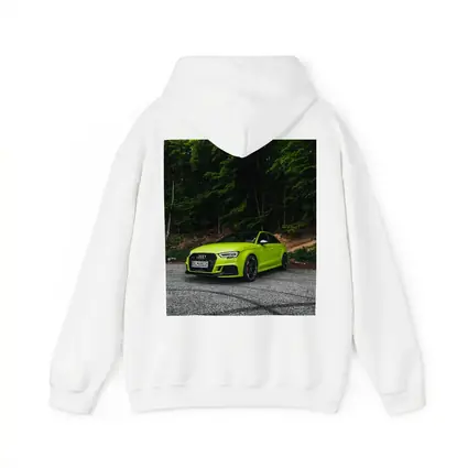Audi RS3 Lime Green Forest Road