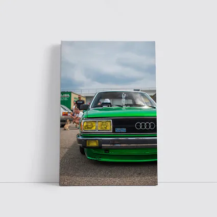 Audi 5S Classic Green Car Show