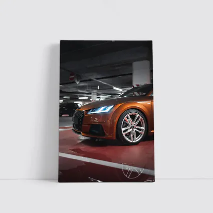 Audi TT Bronze Orange Underground Parking Garage