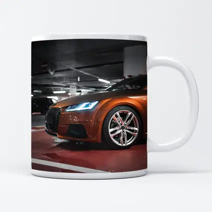 Audi TT Bronze Orange Underground Parking Garage