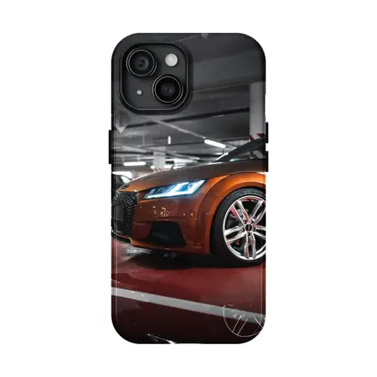 Audi TT Bronze Orange Underground Parking Garage