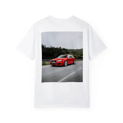 Audi RS4 Avant Red On Mountain Road