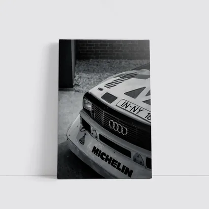 Audi Rally Car Front Close Up Shot