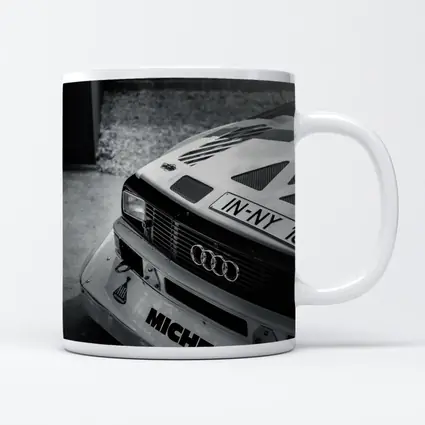 Audi Rally Car Front Close Up Shot