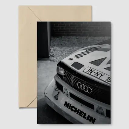 Audi Rally Car Front Close Up Shot
