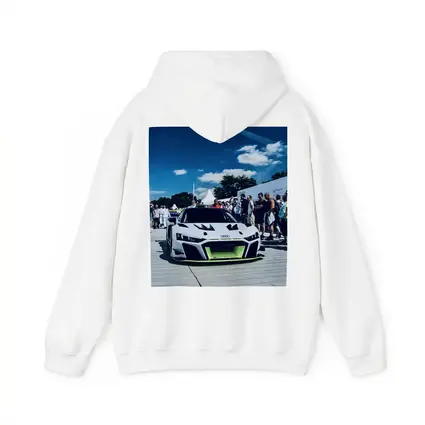 Audi R8 Race Car Goodwood Crowd Blue Sky