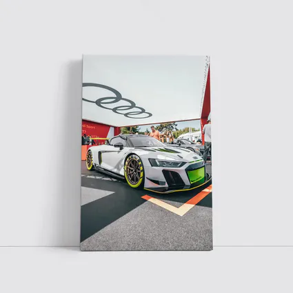 Audi R8 GT3 White Race Car Display