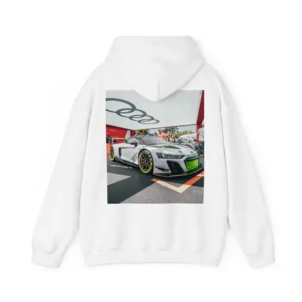 Audi R8 GT3 White Race Car Display