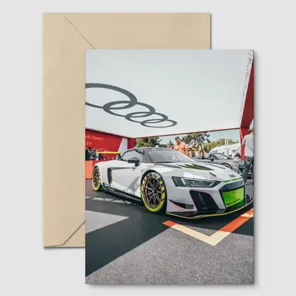 Audi R8 GT3 White Race Car Display