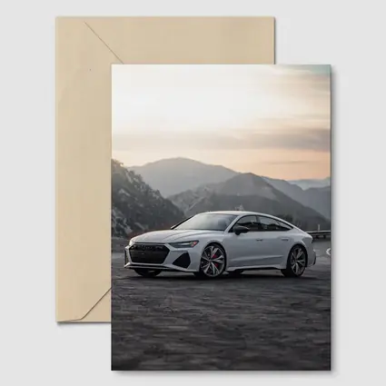 Audi RS7 White Mountain Sunset View