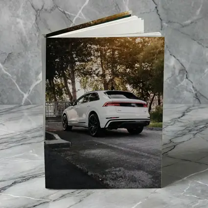 Audi Q8 White SUV Parked Outdoors