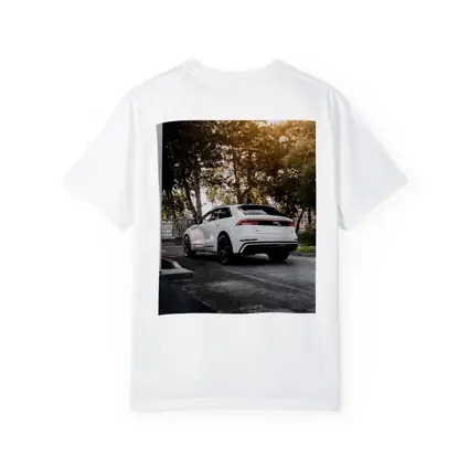 Audi Q8 White SUV Parked Outdoors