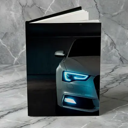 Audi A5 Front Lights Dark Garage Night