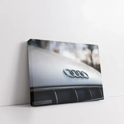 Audi Four Rings Hood Badge Close Up