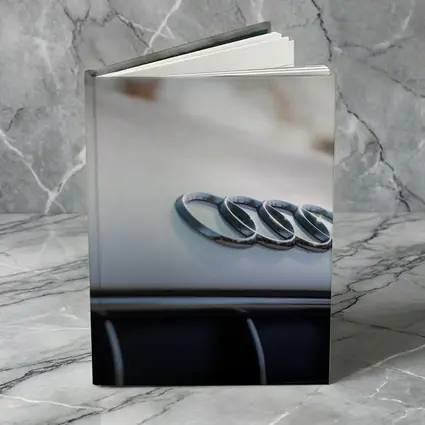 Audi Four Rings Hood Badge Close Up