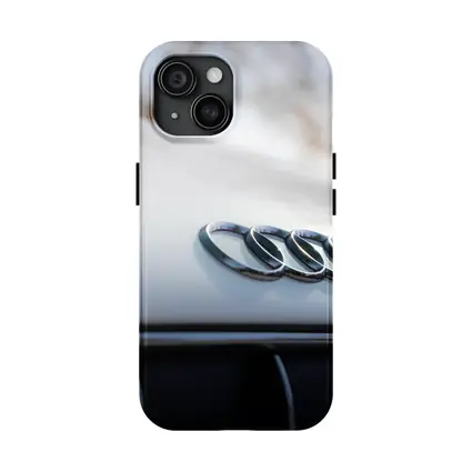 Audi Four Rings Hood Badge Close Up