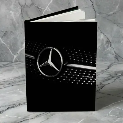 Mercedes Star Grille Black Background Art