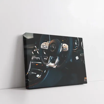 Mercedes AMG Steering Wheel Interior Dark