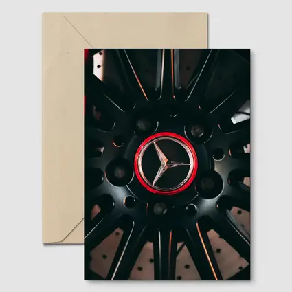 Mercedes AMG Black Wheel Red Brakes