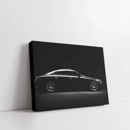 Mercedes CLS Black Dark Studio Side Profile