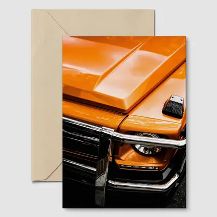 Mercedes G Class Orange Front Close Up