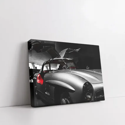 Mercedes 300SL Gullwing Doors Dark Museum