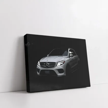 Mercedes GLE Class Silver Dark Background