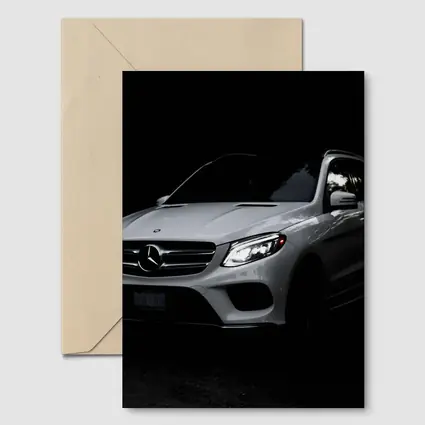 Mercedes GLE Class Silver Dark Background