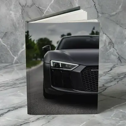 Audi R8 Matte Black Front Close Up