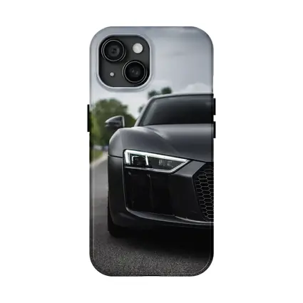 Audi R8 Matte Black Front Close Up