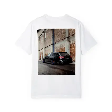 Audi RS6 Black Wagon Urban Street Scene
