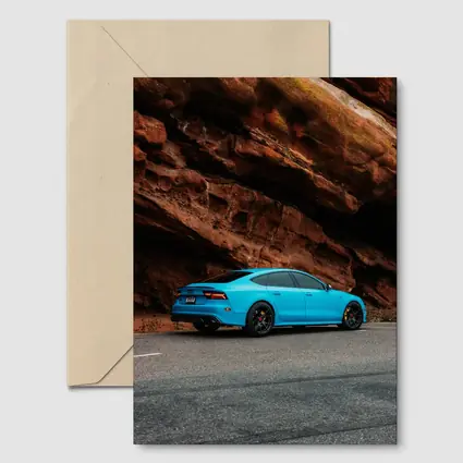 Audi RS7 Blue Sportback Red Rock Canyon