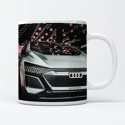 Audi E-Tron Concept Car Dark Exhibition