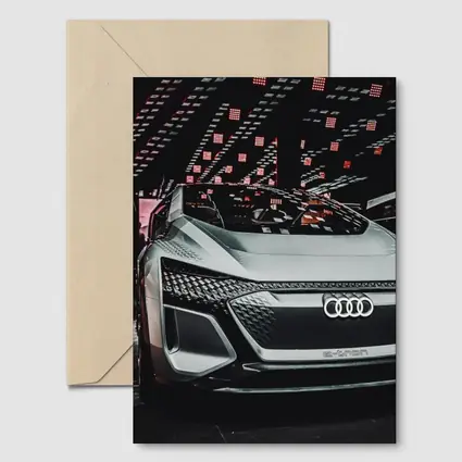 Audi E-Tron Concept Car Dark Exhibition