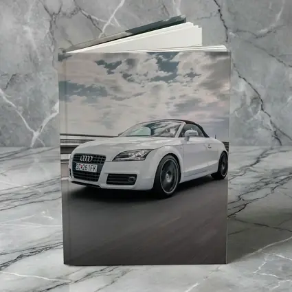 Audi TT Roadster White On Open Road