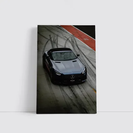 Mercedes AMG GT Roadster On Racing Track